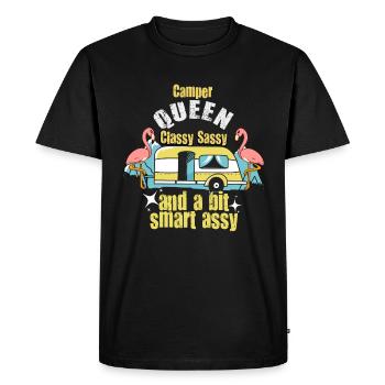 Camper Queen Classy Sassy And A Bit Smart Assy - Men's Premium Organic T-Shirt - black - Front - Nico (187cm)