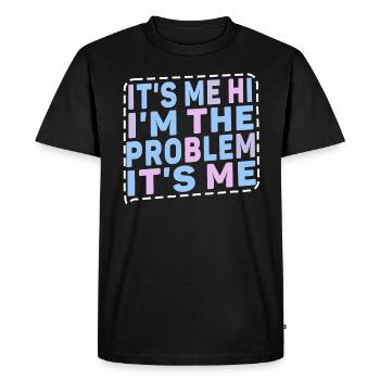 C’est moi, salut, je suis le problème - T-shirt Premium bio Homme - noir - Devant - Nico (187cm)