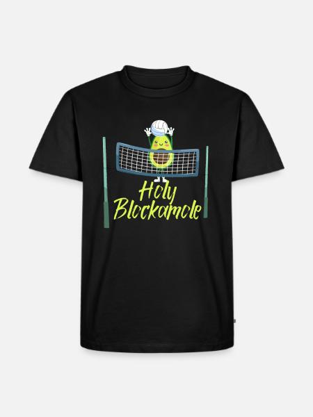 Holy Blockamole Volleyball Avocado - Men's Premium Organic T-Shirt - black