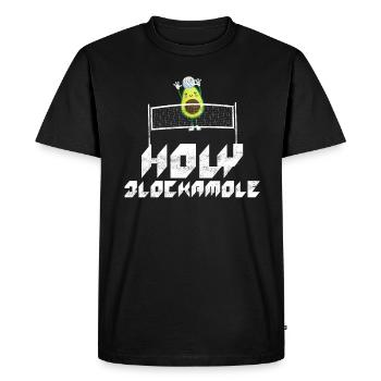 Holy Blockamole Volleyball Avocado - Men's Premium Organic T-Shirt - black - Front - Nico (187cm)