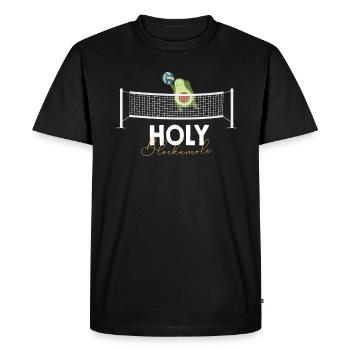 Holy Blockamole Volleyball Avocado - Men's Premium Organic T-Shirt - black - Front - Nico (187cm)