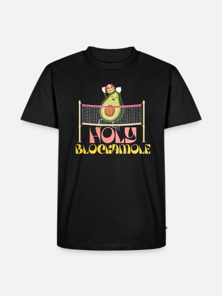 Holy Blockamole Volleyball Avocado - Men's Premium Organic T-Shirt - black