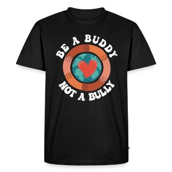 Be A Buddy Not A Bully Anti Bullying - Men's Premium Organic T-Shirt - black - Front - Nico (187cm)