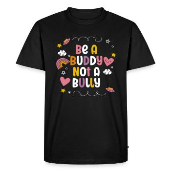 Soyez un copain, pas un intimidateur Lutte contre l’intimidation - T-shirt Premium bio Homme - noir - Devant - Nico (187cm)