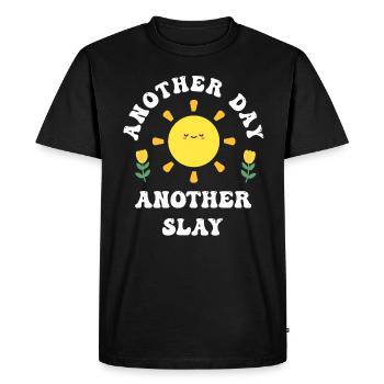 Another Day Another Slay Motivational - Men's Premium Organic T-Shirt - black - Front - Nico (187cm)