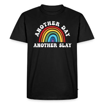 Another Day Another Slay Motivational - Men's Premium Organic T-Shirt - black - Front - Nico (187cm)