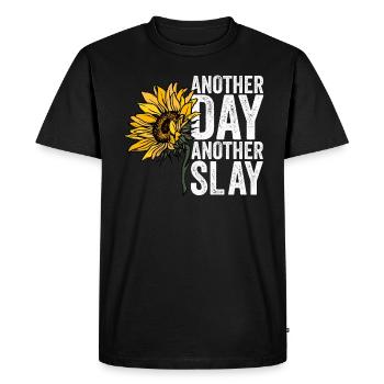 Another Day Another Slay Motivational - Men's Premium Organic T-Shirt - black - Front - Nico (187cm)