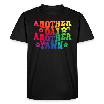 Another Day, Another Yawn - Men's Premium Organic T-Shirt - black - Front - Nico (187cm)