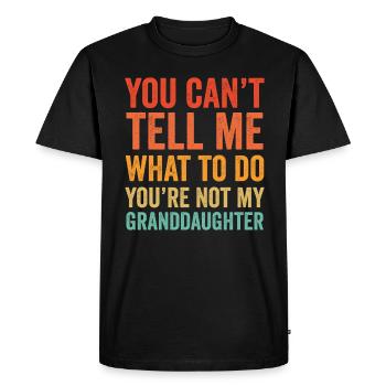 Pas ma petite-fille - T-shirt Premium bio Homme - noir - Devant - Nico (187cm)