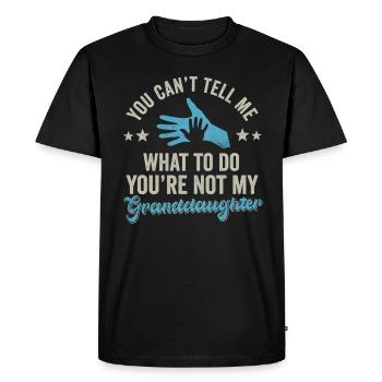Pas ma petite-fille - T-shirt Premium bio Homme - noir - Devant - Nico (187cm)
