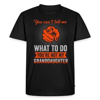 Pas ma petite-fille - T-shirt Premium bio Homme - noir - Devant - Nico (187cm)
