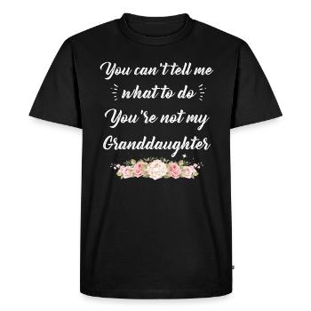 Pas ma petite-fille - T-shirt Premium bio Homme - noir - Devant - Nico (187cm)