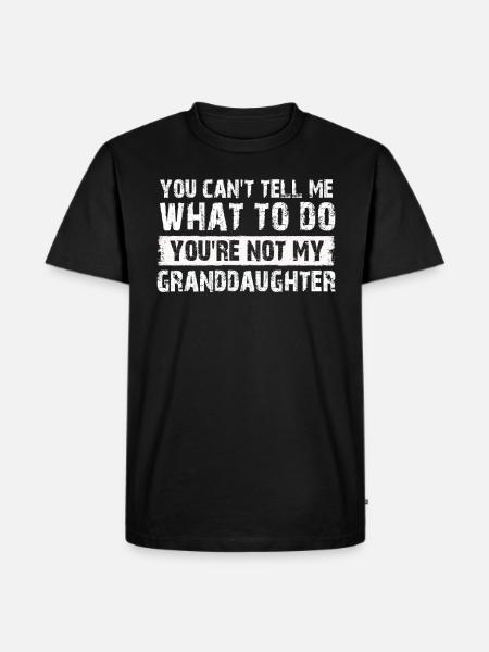 Not My Granddaughter - Men's Premium Organic T-Shirt - black