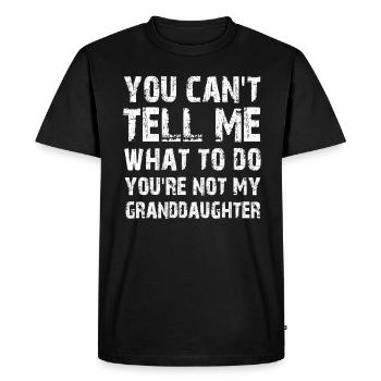 Pas ma petite-fille - T-shirt Premium bio Homme - noir - Devant - Nico (187cm)