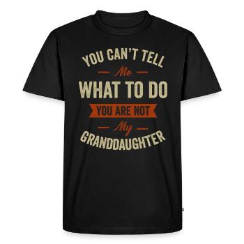Pas ma petite-fille - T-shirt Premium bio Homme - noir - Devant - Nico (187cm)