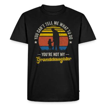 Pas ma petite-fille - T-shirt Premium bio Homme - noir - Devant - Nico (187cm)