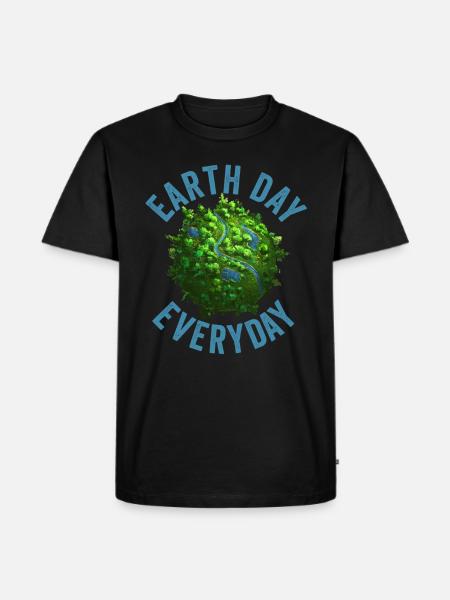 Earth Day Everyday Environmental Awareness - Men's Premium Organic T-Shirt - black