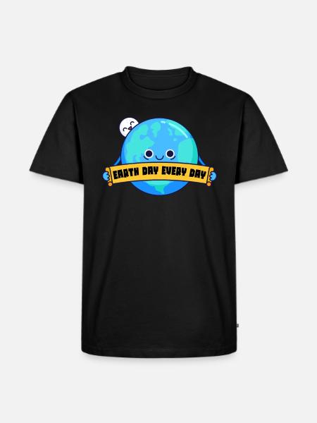 Earth Day Everyday Environmental Awareness - Men's Premium Organic T-Shirt - black