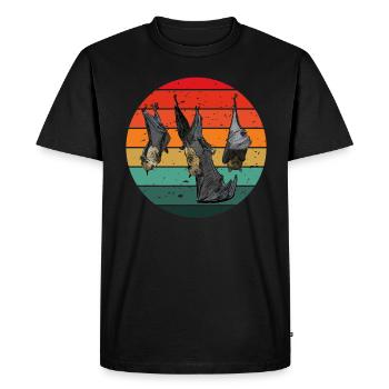 Funny Bird Watcher Birding Watching - Men's Premium Organic T-Shirt - black - Front - Nico (187cm)