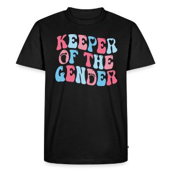 Gardien du genre - T-shirt Premium bio Homme - noir - Devant - Nico (187cm)