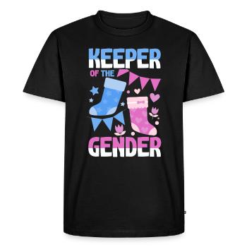 Gardien du genre - T-shirt Premium bio Homme - noir - Devant - Nico (187cm)