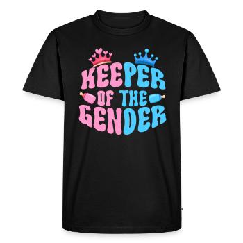 Gardien du genre - T-shirt Premium bio Homme - noir - Devant - Nico (187cm)