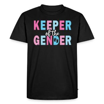 Gardien du genre - T-shirt Premium bio Homme - noir - Devant - Nico (187cm)