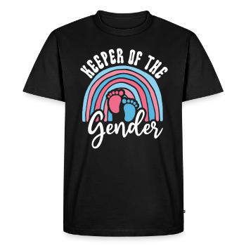 Gardien du genre - T-shirt Premium bio Homme - noir - Devant - Nico (187cm)