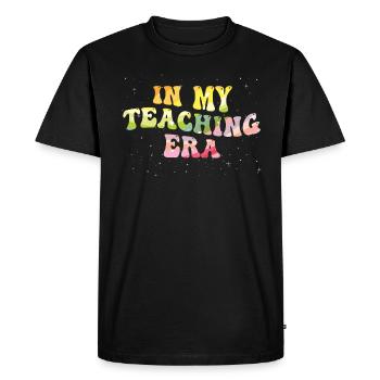 In My Teaching Era Teaching - Men's Premium Organic T-Shirt - black - Front - Nico (187cm)