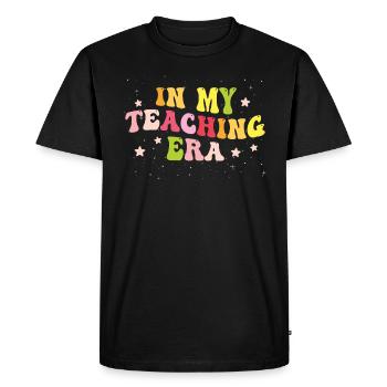 In My Teaching Era Teaching - Men's Premium Organic T-Shirt - black - Front - Nico (187cm)