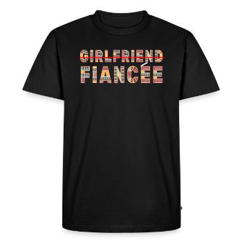 Fiancée Fiancée Fianc - T-shirt Premium bio Homme - noir - Devant - Nico (187cm)