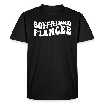 Fiançailles de couple fiancées Hommes Fiancée drôle - T-shirt Premium bio Homme - noir - Devant - Nico (187cm)