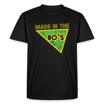 80's The 80s Music - Men's Premium Organic T-Shirt - black - Front - Nico (187cm)
