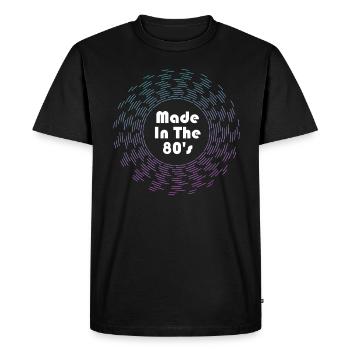 80's The 80s Music - Men's Premium Organic T-Shirt - black - Front - Nico (187cm)