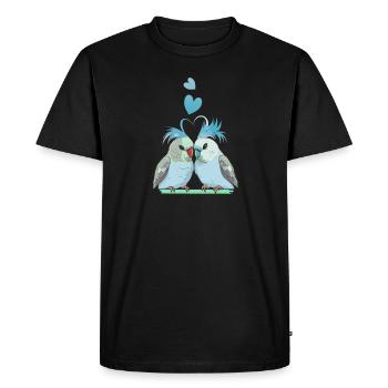 Bird Watching Birder Ornithologist Bird Lover - Men's Premium Organic T-Shirt - black - Front - Nico (187cm)