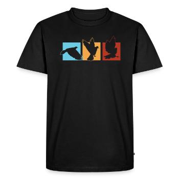 Bird Watching Birder Ornithologist Bird Lover - Men's Premium Organic T-Shirt - black - Front - Nico (187cm)