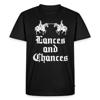 Joute Chevalier Médiéval Renaissance Chevaliers Armure - T-shirt Premium bio Homme - noir - Devant - Nico (187cm)