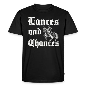 Joute Chevalier Médiéval Renaissance Chevaliers Armure - T-shirt Premium bio Homme - noir - Devant - Nico (187cm)