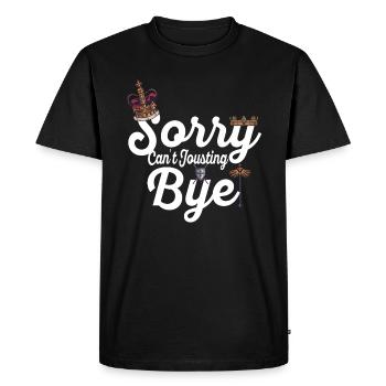 Joute Chevalier Médiéval Renaissance Chevaliers Armure - T-shirt Premium bio Homme - noir - Devant - Nico (187cm)