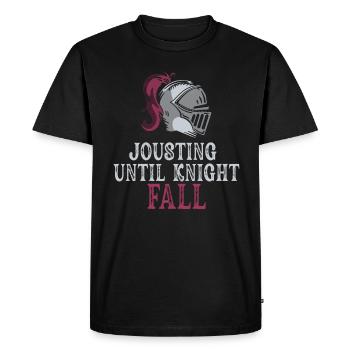 Joute Chevalier Médiéval Renaissance Chevaliers Armure - T-shirt Premium bio Homme - noir - Devant - Nico (187cm)