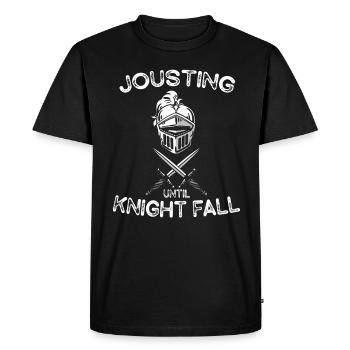 Joute Chevalier Médiéval Renaissance Chevaliers Armure - T-shirt Premium bio Homme - noir - Devant - Nico (187cm)