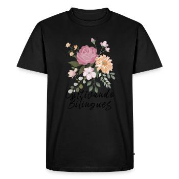 Cultivando Bilingües Vêtements de professeur d’espagnol - T-shirt Premium bio Homme - noir - Devant - Nico (187cm)