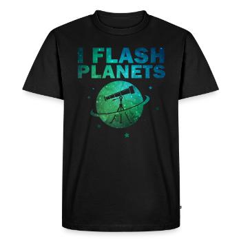 Photographie spatiale Télescope d’observation des étoiles Astronomie - T-shirt Premium bio Homme - noir - Devant - Nico (187cm)