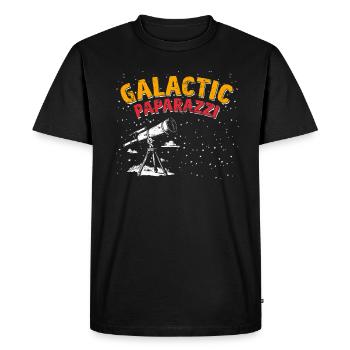 Photographie spatiale Télescope d’observation des étoiles Astronomie - T-shirt Premium bio Homme - noir - Devant - Nico (187cm)