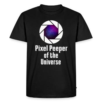 Photographie spatiale Observation des étoiles Télescope Astronomie - T-shirt Premium bio Homme - noir - Devant - Nico (187cm)