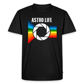 Photographie spatiale Observation des étoiles Télescope Astronomie - T-shirt Premium bio Homme - noir - Devant - Nico (187cm)