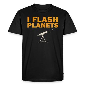 Photographie spatiale Télescope d’observation des étoiles Astronomie - T-shirt Premium bio Homme - noir - Devant - Nico (187cm)