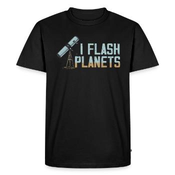 Photographie spatiale Télescope d’observation des étoiles Astronomie - T-shirt Premium bio Homme - noir - Devant - Nico (187cm)