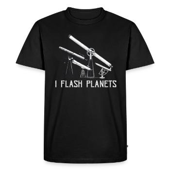 Photographie spatiale Télescope d’observation des étoiles Astronomie - T-shirt Premium bio Homme - noir - Devant - Nico (187cm)