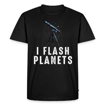 Photographie spatiale Télescope d’observation des étoiles Astronomie - T-shirt Premium bio Homme - noir - Devant - Nico (187cm)
